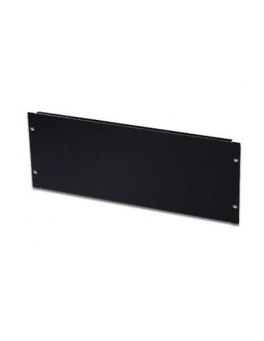 Pannello Cieco 4 Unita' Per Chiusura Spazi Vuoti In Armadi Rack 19" Viti Incluse Nero