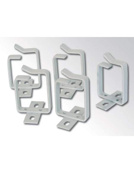 Passacavi Per Armadi Rack 44X60 Mm. Confezione 10 Pezzi - Colore Grigio Ral 7035