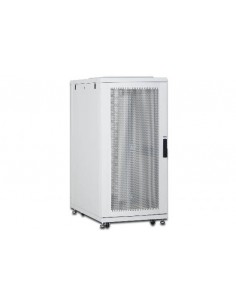 Armadio Rack 19" 26 Unita' Linea Server (A)1342 X (L)600 (P)1000Mm. Colore Grigio Chiaro Con Porta Traforata E Ruote