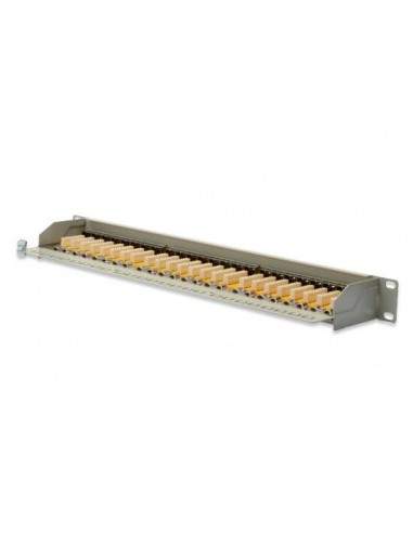 Pannello Patch 19" Schermato 24 Porte 8 Poli Rj45 Per Reti Categoria 6 - 1 Unita'