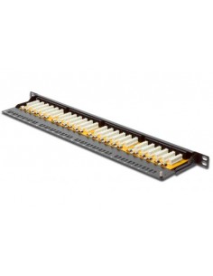 Pannello Patch 19" Categoria 6 Classe E Non Schermato 24 Porte Alta Densita' 1/2 Unita' 2