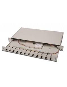 Pannello Estraibile 19" Per Fibra Ottica Con 12 Connettori St Om2 2