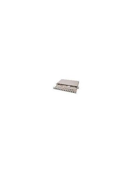 Pannello Estraibile 19" Per Fibra Ottica Con 12 Connettori St Om2 Pannello Estraibile 19" Per Fibra Ottica Con 12 Connettori St Om2