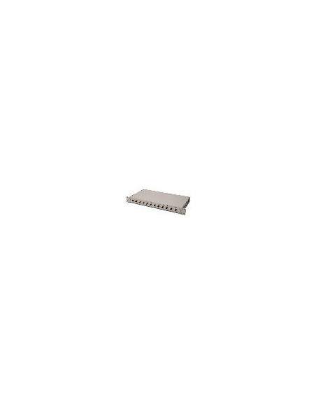 Pannello Estraibile 19" Per Fibra Ottica Con 12 Connettori St Om2 Pannello Estraibile 19" Per Fibra Ottica Con 12 Connettori St Om2