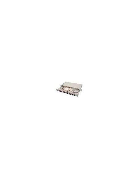Pannello Estraibile 19" Per Fibra Ottica Con 12 Connettori Sc Duplex Om4