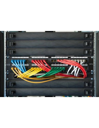 Pannello Cieco 1 Unita' Per Armadi Rack 19" Con Clip Colore Nero