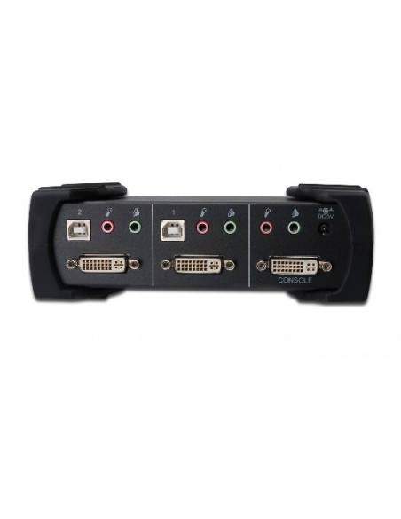 Data Switch Per 2 Pc Usb/Dvi Con 1 Utente Con Monitor Dvi, Mouse E Tastiera Usb, Condivisione Audio, Hub 2 Porte Usb 2.0 E 2 Set Data Switch Per 2 Pc Usb/Dvi Con 1 Utente Con Monitor Dvi, Mouse E Tastiera Usb, Condivisione Audio, Hub 2 Porte Usb 2.0 E 2 Set