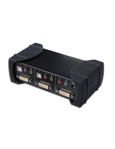 Data Switch Per 2 Pc Usb/Dvi Con 1 Utente Con Monitor Dvi, Mouse E Tastiera Usb, Condivisione Audio, Hub 2 Porte Usb 2.0 E 2 Set Data Switch Per 2 Pc Usb/Dvi Con 1 Utente Con Monitor Dvi, Mouse E Tastiera Usb, Condivisione Audio, Hub 2 Porte Usb 2.0 E 2 Set