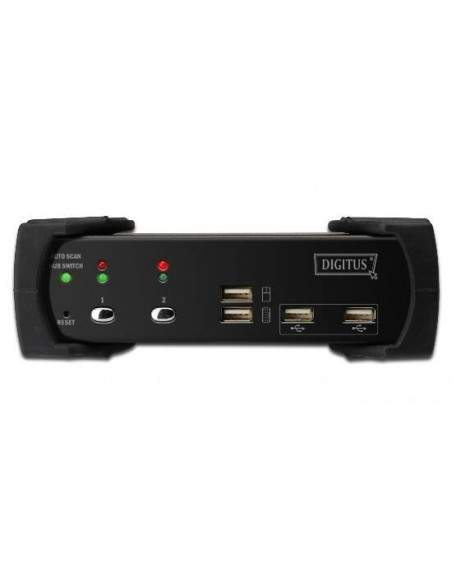 Data Switch Per 2 Pc Usb/Dvi Con 1 Utente Con Monitor Dvi, Mouse E Tastiera Usb, Condivisione Audio, Hub 2 Porte Usb 2.0 E 2 Set Data Switch Per 2 Pc Usb/Dvi Con 1 Utente Con Monitor Dvi, Mouse E Tastiera Usb, Condivisione Audio, Hub 2 Porte Usb 2.0 E 2 Set