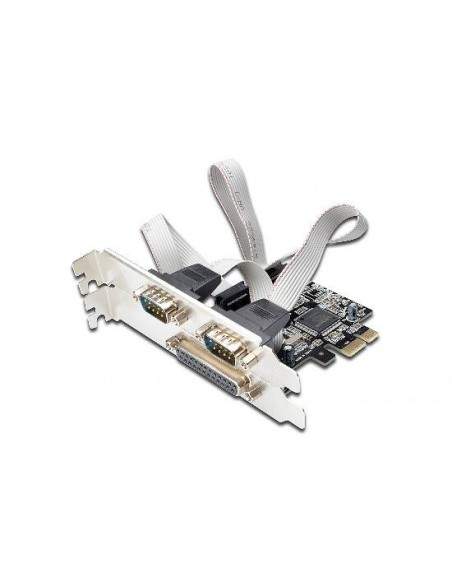 Scheda Pci Express Con 2 Porte Seriali 9 Poli E 1 Porta Parallela 25 Poli Scheda Pci Express Con 2 Porte Seriali 9 Poli E 1 Porta Parallela 25 Poli