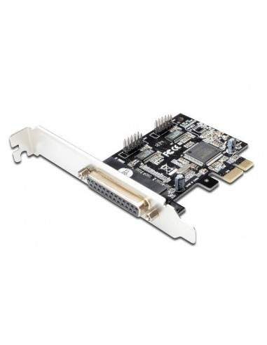 Scheda Pci Express Con 2 Porte Seriali 9 Poli E 1 Porta Parallela 25 Poli Scheda Pci Express Con 2 Porte Seriali 9 Poli E 1 Porta Parallela 25 Poli