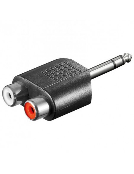 Adattatore Audio Connettori 6,35Mm. Maschio Stereo - 2 X Rca Femmina