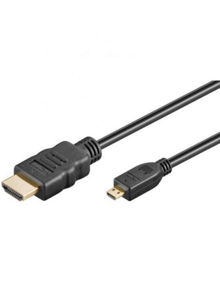 Cavo Hdmi High Speed With Ethernet Connettori Micro Hdmi "D" Maschio/ Hdmi "A" Maschio Mt. 3