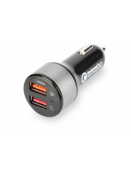 Caricabatteria Per Auto Quick Charge 3,0 2 Porte 3 Ampere Max