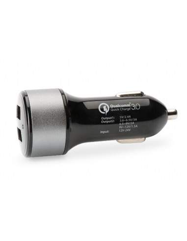 Caricabatteria Per Auto Quick Charge 3,0 2 Porte 3 Ampere Max