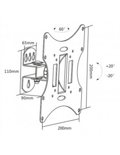 Staffa A Muro Orientabile Per Tv 23-42" Fino A Vesa 200X200 2