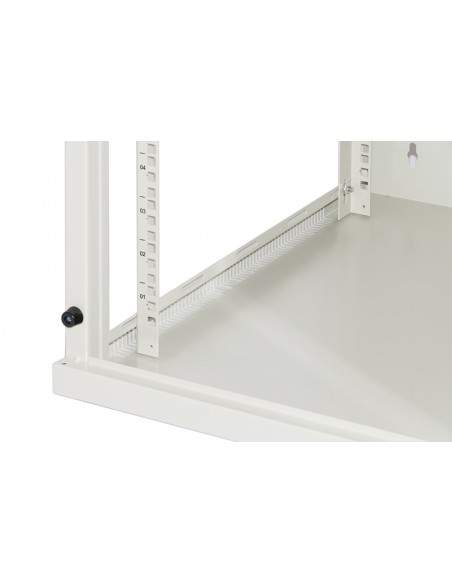 Armadio Rack 19" 6 Unita' Da Muro (A)350X (L)540 X Profondita' 600 Mm. Colore Grigio Chiaro