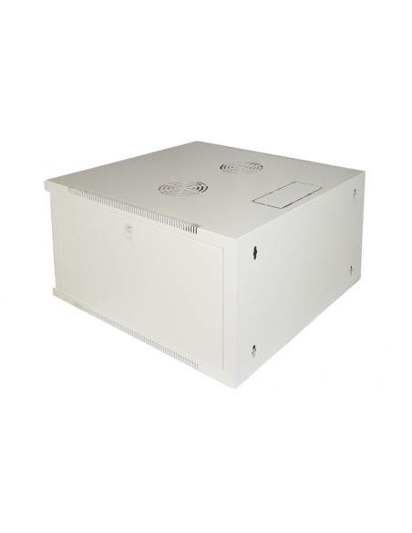 Armadio Rack 19" 6 Unita' Da Muro (A)350X (L)540 X Profondita' 600 Mm. Colore Grigio Chiaro