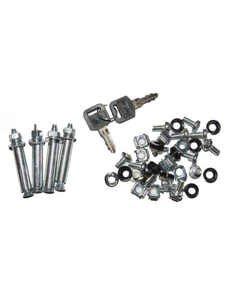 Armadio Rack 19" 6 Unita' Da Muro (A)350X (L)540 X Profondita' 600 Mm. Colore Grigio Chiaro