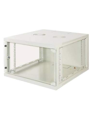 Armadio Rack 19" 6 Unita' Da Muro (A)350X (L)540 X Profondita' 600 Mm. Colore Grigio Chiaro