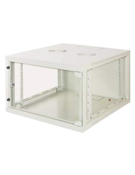 Armadio Rack 19" 6 Unita' Da Muro (A)350X (L)540 X Profondita' 600 Mm. Colore Grigio Chiaro