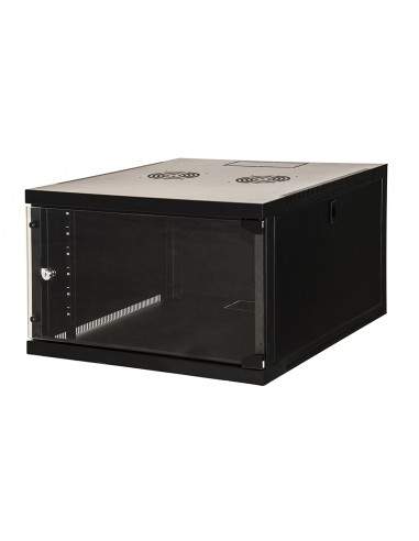 Armadio Rack 19" 6 Unita' Da Muro (A)350X (L)540 X Profondita' 600 Mm. Colore Nero