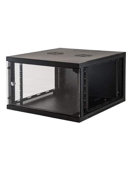 Armadio Rack 19" 6 Unita' Da Muro (A)350X (L)540 X Profondita' 600 Mm. Colore Nero