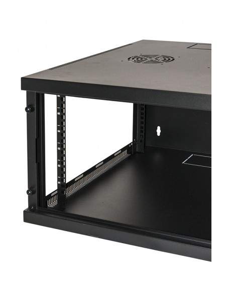 Armadio Rack 19" 6 Unita' Da Muro (A)350X (L)540 X Profondita' 600 Mm. Colore Nero