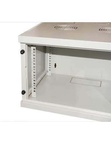 Armadio Rack 19" 6 Unita' Da Muro Per Reti (A)350 X (L)540 X (P) 450 Mm Colore Grigio