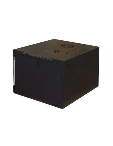 Armadio Rack 19" 6 Unita' Da Muro Per Reti (A)350 X (L)540 X (P) 450 Mm Colore Nero