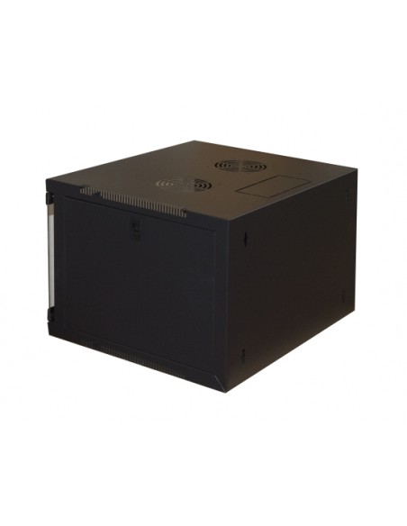 Armadio Rack 19" 6 Unita' Da Muro Per Reti (A)350 X (L)540 X (P) 450 Mm Colore Nero