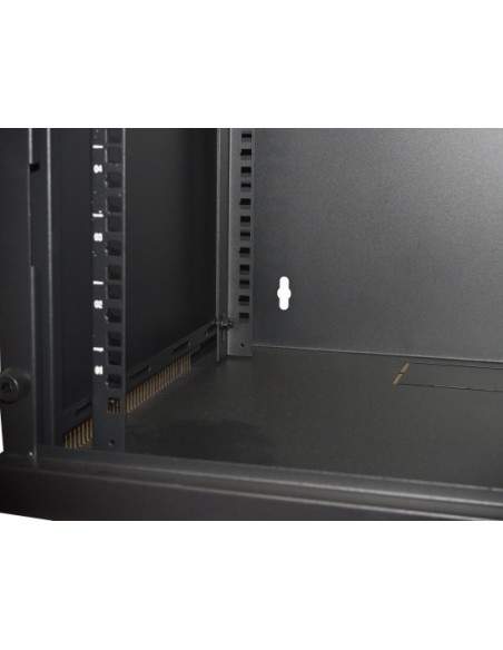 Armadio Rack 19" 6 Unita' Da Muro Per Reti (A)350 X (L)540 X (P) 450 Mm Colore Nero