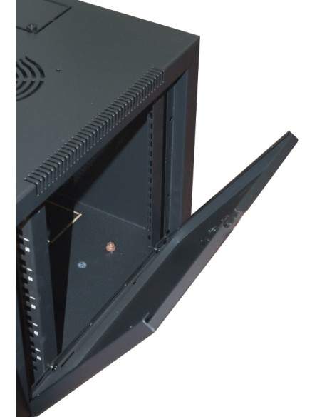 Armadio Rack 19" 6 Unita' Da Muro Per Reti (A)350 X (L)540 X (P) 450 Mm Colore Nero