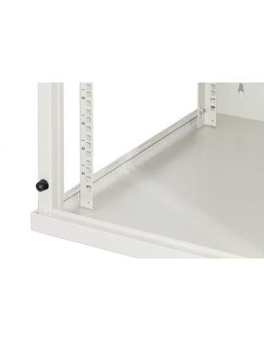 Armadio Rack 19" 9 Unita' Da Muro (A)490X (L)540 X Profondita' 600 Mm. Colore Grigio Chiaro