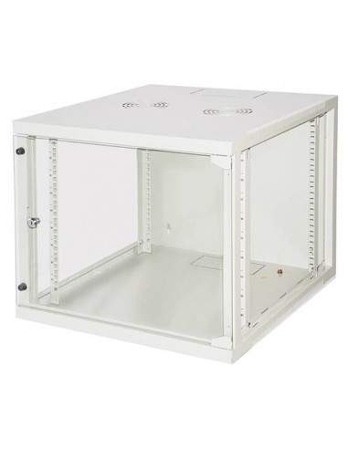 Armadio Rack 19" 9 Unita' Da Muro (A)490X (L)540 X Profondita' 600 Mm. Colore Grigio Chiaro