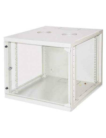 Armadio Rack 19" 9 Unita' Da Muro (A)490X (L)540 X Profondita' 600 Mm. Colore Grigio Chiaro