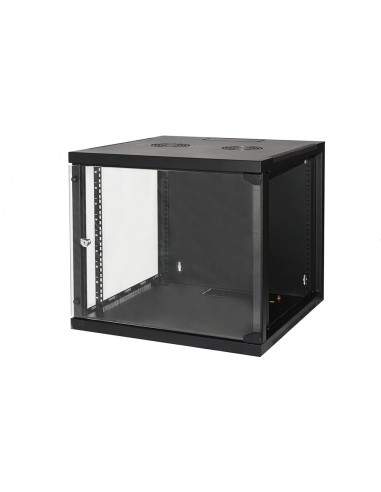 Armadio Rack 19" 9 Unita' Da Muro (A)490X (L)540 X Profondita' 600 Mm. Colore Nero