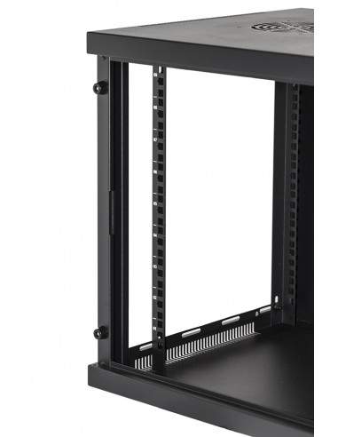 Armadio Rack 19" 9 Unita' Da Muro (A)490X (L)540 X Profondita' 600 Mm. Colore Nero
