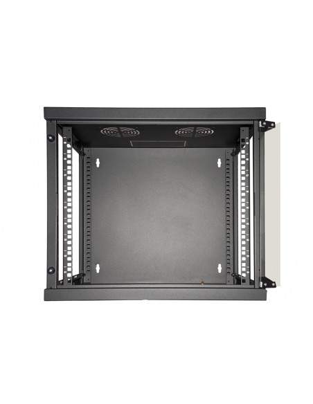 Armadio Rack 19" 9 Unita' Da Muro (A)490X (L)540 X Profondita' 600 Mm. Colore Nero