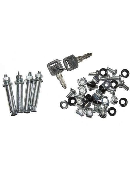 Armadio Rack 19" 9 Unita' Da Muro (A)490X (L)540 X Profondita' 600 Mm. Colore Nero