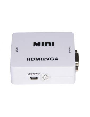 Mini Convertitore Hdmi - Vga Per 1 Dispositivo Hdmi Con Video Vga