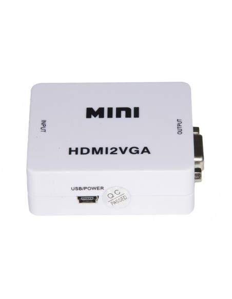 Mini Convertitore Hdmi - Vga Per 1 Dispositivo Hdmi Con Video Vga