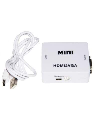Mini Convertitore Hdmi - Vga Per 1 Dispositivo Hdmi Con Video Vga
