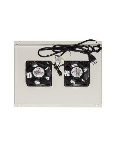 Modulo 2 Ventole A Soffitto Colore Grigio Per Armadi 22/42U Profondi 600 Mm Link