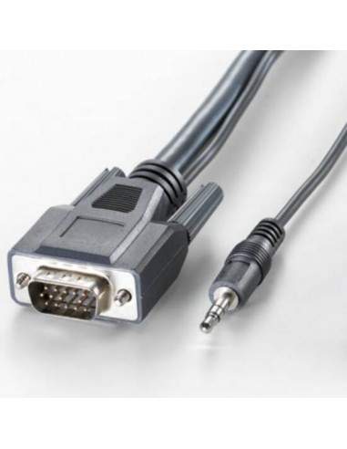 Cavo Combo Vga 15 Poli + Audio, Maschio/Maschio, Mt. 5