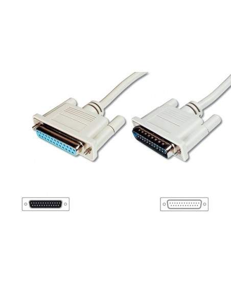 Cavo Per Prolunga (Modem Cable) Viti Lunghe 25 Poli Maschio/Femmina Mt.3