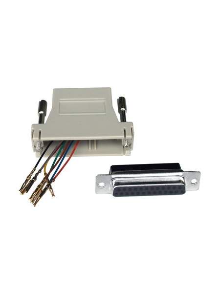 Connettore Modulare 25 Poli Femmina - 8 Poli - Rj45 (At-23055)