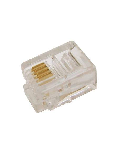 Connettore Plug Telefonico 4 Conduttori 6 Posizioni 6P4C (A-Mo 6/4 Sf)