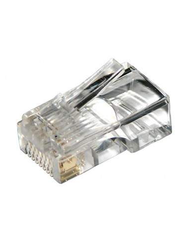 Connettore Plug 8 Poli Cat. 5E Utp Non Schermato Rj45 Per Cavo Rete Flessibile