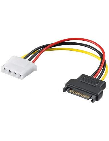 Cavo Alimentazione Interno Sata Maschio - Molex 4 Poli Femmina Cm 15